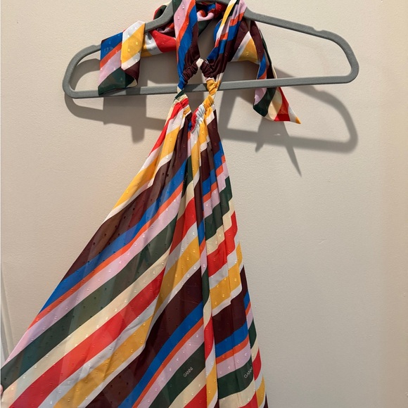 Multicolor Striped Halter Maxi CoverUp - Picture 2 of 2
